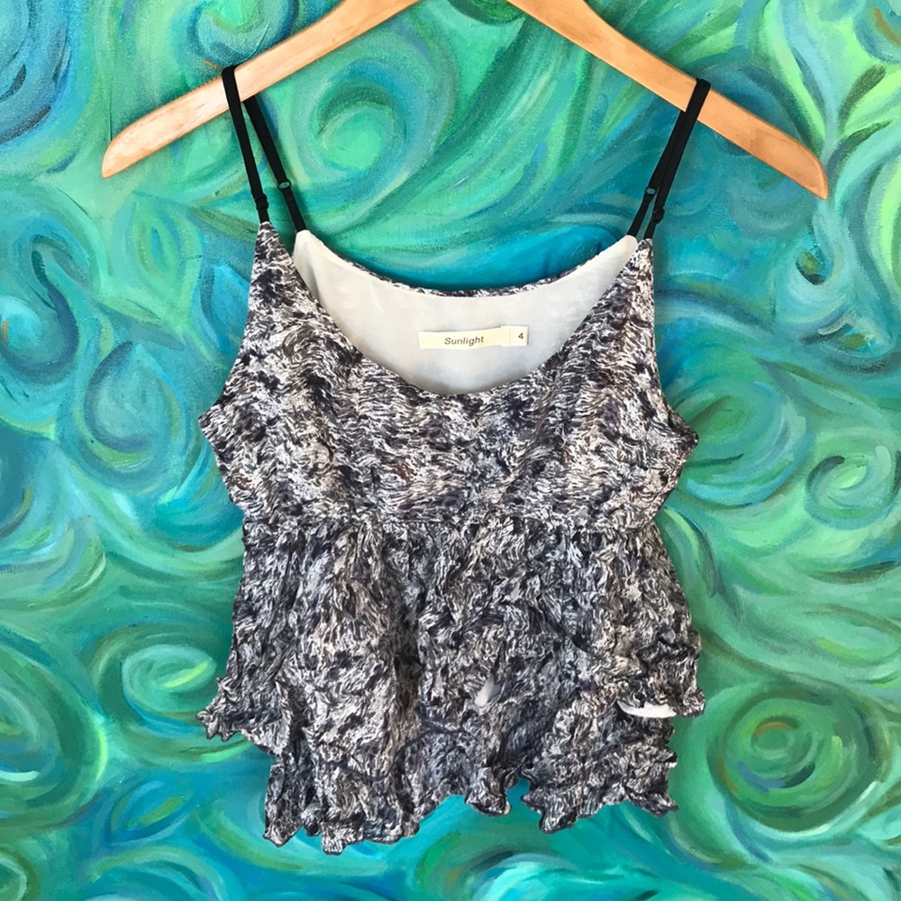 Sunlight top with ruffles